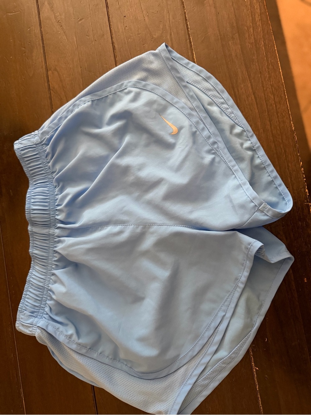 Nike Women's Sky Blue Athletic Running Shorts